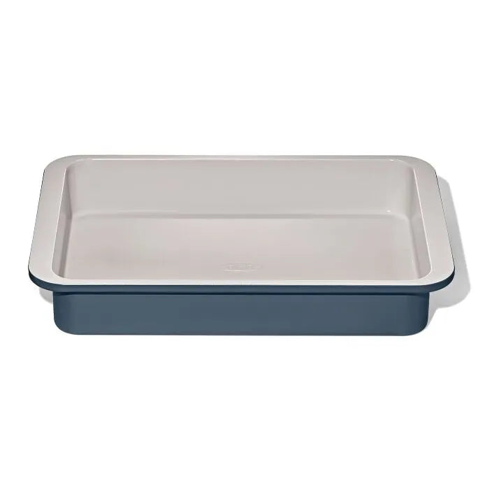 Non-Stick Pro Ceramic Coated Metal Bakeware 9" x 13" Cake Pan - Biscuit