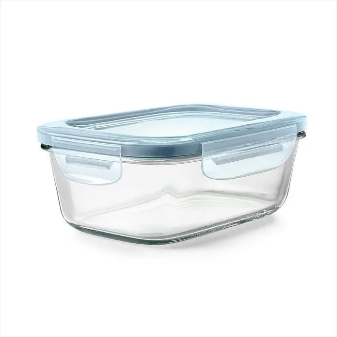 Smart Seal 3.5 Cup Glass Rectangle Container - Teal
