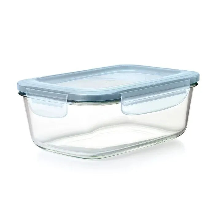 Smart Seal 8 Cup Glass Rectangle Container - Teal