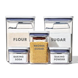 8-Piece Prelabeled Baking POP Container Set – Storm Blue