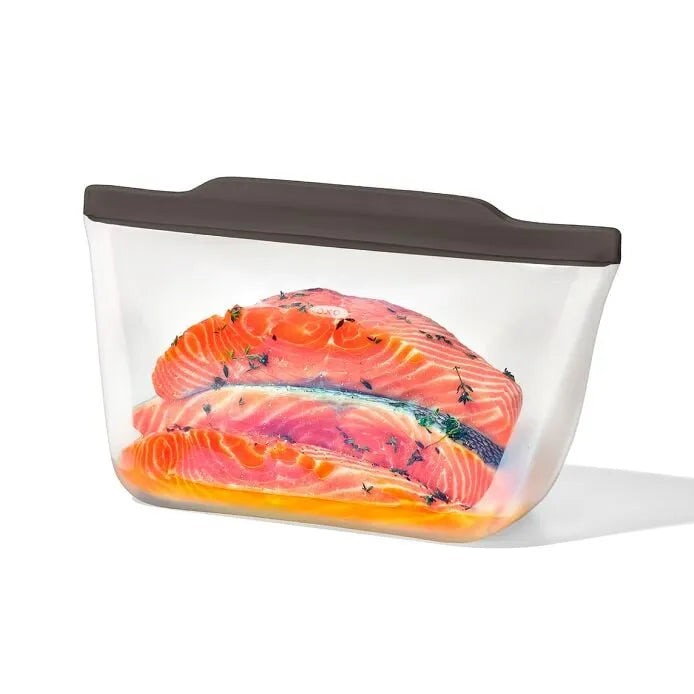 Outdoor Silicone Reusable Stand Up Bag Half Gallon (64 oz)