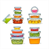 30-Piece Smart Seal Container Set - Arctic Blue