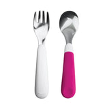 Fork & Spoon Set - Tot Pink