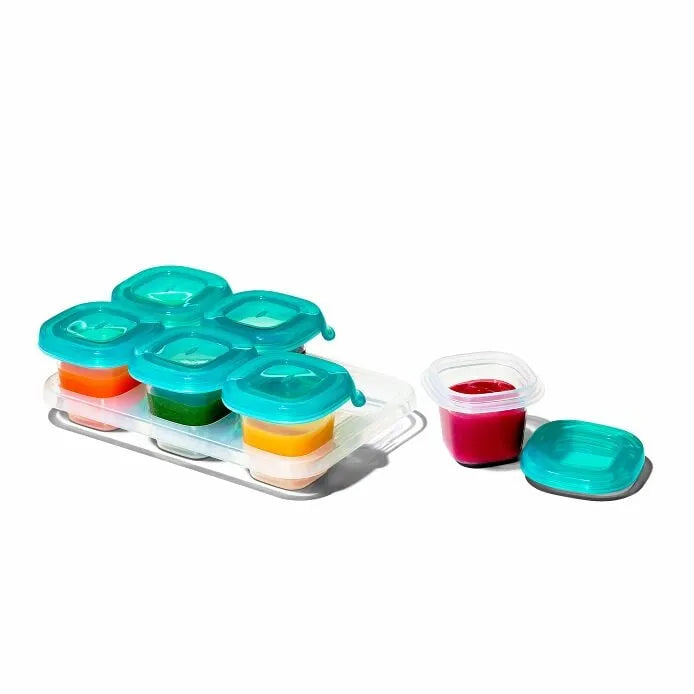 2 oz Baby Blocks™ Silicone Freezer Storage Containers - Tot Teal